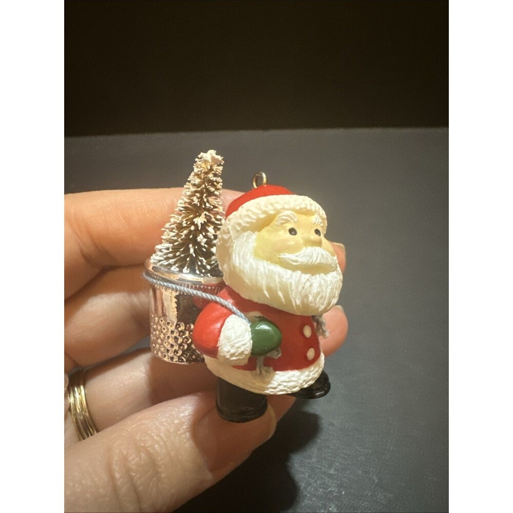 Vintage 1985 Hallmark Keepsake‎ Thimble Ornament #8 "Thimble Santa"